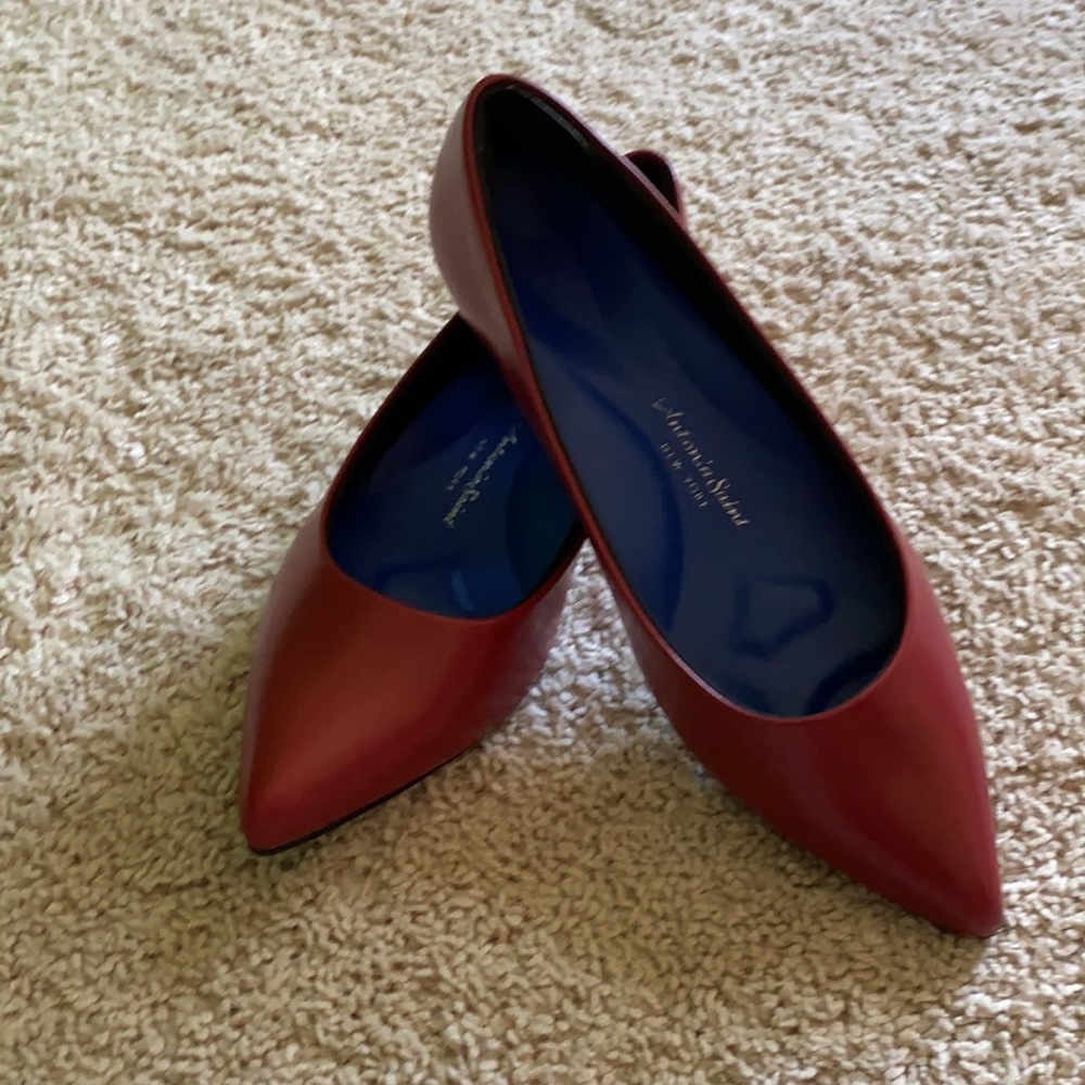 Ruby red Antonia Saint Jane Autumn Flat 2.0